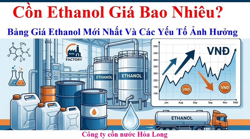 Cồn Ethanol Giá Bao Nhiêu? Cập Nhật Bảng Giá Ethanol Mới Nhất Và Các Yếu Tố Ảnh Hưởng
